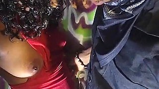 Lagos Hot Babe Get Herself Into an House Party by Fucking the Bouncer