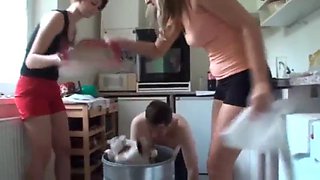 Melady dominate and humiliate slaves by Femdom Austria: Fetish, Threesome  Feet Porn