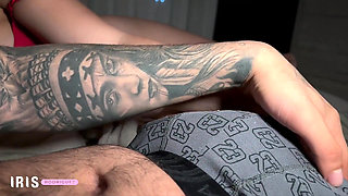 Latina Girl Lets Her Friend Penetrate Her While They Watch TV - Iris Rodriguez and Danner Mendez