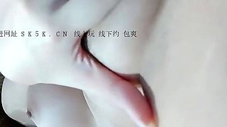 Busty curly brunette with big boobs fucks on couch