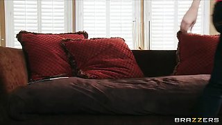 Lonley blonde wife Britney Amber fucks her husband's best friend