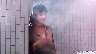 Lexi Luna Horny MILF Shower Seduction at Spa with Nikki Nicole & Parker Ambrose