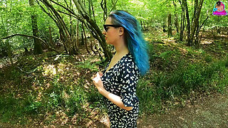 Teasing My Femdom Slave in the Woods