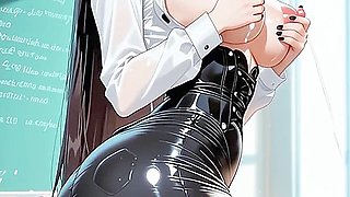 A Horny Milf Teacher With Huge Breasts Squirts Milk From Her Tits, Full Of Lust! Anime Hentai Waifu Animated - Hentai Anime