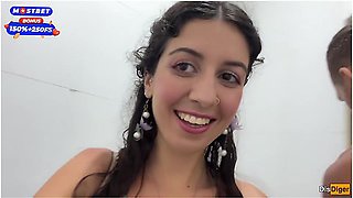 Cum On Face In Public Locker Room And Cumwalk At The Waterfall With Katty West