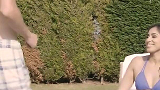 MILF Boss Sahara Knite Seduces the Handsome Poolboy and Gets Banged