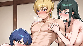 Jack X Carly and Mina (ffm) Yugioh