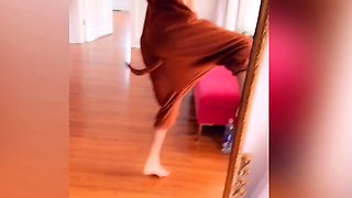 Amateur Teen Dances and Teases Solo on cam