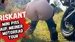 Hot Mini Piss on Motorcycle Tour