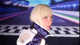 Lana Rain In Racing Saber Alter Pleases Her Master FemDom