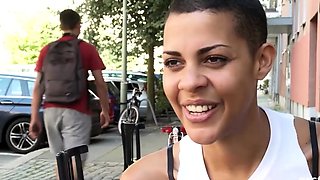 German brunette with smallish titties loves erotic
