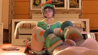 Animated hot ride featuring Viola-3d in some intense rough action