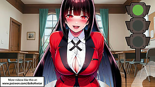 Green light, Red Light with Yumeko from Kakegurui. English voice. JOI hentai.