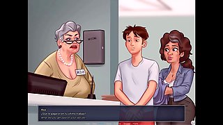 Johannes helps Consuela land a job while Roz gives him a blowjob