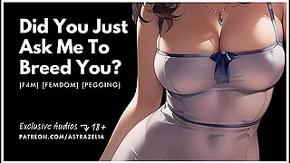 [asmr] Mommy Dom Pegging Leads To Breeding Your Hole [audio Roleplay] [femdom] [strap-on] [breeding] With Erotic Audio And Car Toon