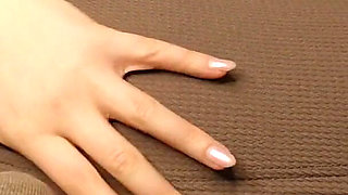 Masturbating with a Dildo on the Office Desk