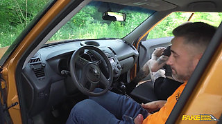 Fake Driving School - Eden Ivy Fucks for a Discount on Her Driving Test