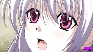 Explosive Aya and Hinata at bukkake scene