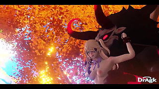 Raiden Shogun Ayaka Kokomi Ningguang Fischl Genshin Impact Compilation 3D Dragk Hentai