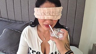 he cheated her and put his swallen cock deeply in her mouth.