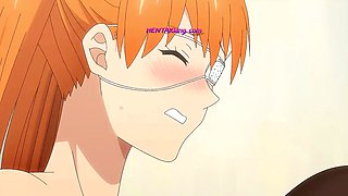 Big-titted amazon bounces on small guy until she milks him