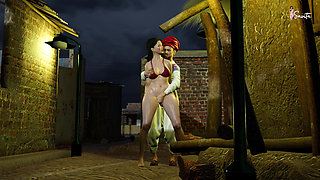 Village Headman Fucks Savita Bhabhi's Tight Pussy in a Public Field - Savita Bhabhi's Business Deal