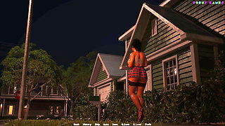 Exibitionist Wife by Wihte Foam - Nocturnal Stroll, Naked on the Streets3