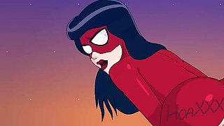 Spider-Woman & She-Venom Lesbian Rimming - HoaXxx Amateur Hentai Marvel Cartoon Sex
