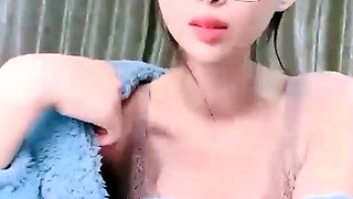 Awesome Teen With Big Boobs Dildo Masturbation