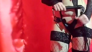 Mistress Alice dominates the obedient slave guy