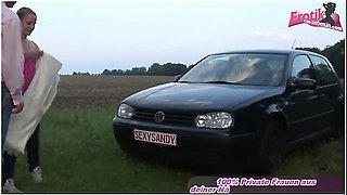 Real German Couple Fucks In The Middle Of A Field