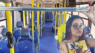 Stranger Kept an Eye on the Hottie Inside the Bus!