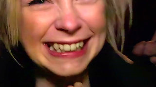 Blonde MILF Wife Paige Wilson Goes on Her First Dogging Mission and Is Surrounded by Hard Horny Cocks Waiting to Be Sucked Dry