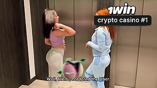 DOS AMIGAS LE PAGAN CON SEXO A UN CHOFER DE UBER Almendragala Valentinofox Miagreco