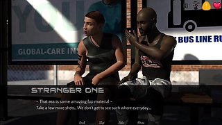 Stepsister Have a Some Fun with Stranger Guys in the Bus
