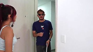 Hot Latina Amateur Allison Sweet Fucks Best Friend's Blind Stepbrother - Doggystyle & Blowjob