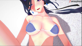 Clorinde ahegao bikini sex - Genshin Impact