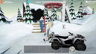 Fuckerman Winter Lovers Complete Gameplay - Huge Tits Teen & MILF Hardcore Threesome Anal Fuck