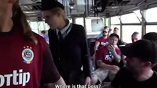Czech Gang Bang In Bus