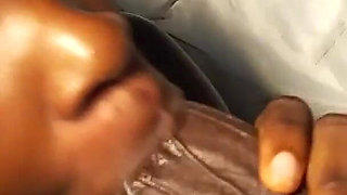 Sexy Goddess Gave Her Husband's Younger Stepbrother a Deep Throat Blowjob, Till He Cam in Her Mouth