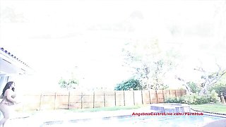 Glamorous Angelina Castro - pool boy dirt - Angelina Castro