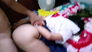 19yo Virgin Filipina Student Gets Fucked Hard by Stepdad - Tight Pussy & Ass Destroyed