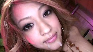 Asian temptress Ann Umemiya indulges in a steamy session of solo play