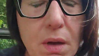 Julie Squirts Again in the Parking Lot