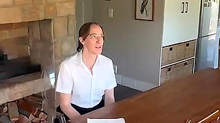 MILF Tutor Canes Ditzy Student