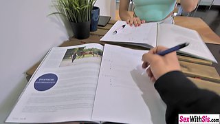 Stepsis seducing stepbro with big juggs