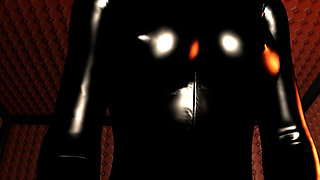 Mistress in Black Latex - POV Cowgirl