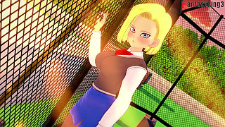 Android 18 enters college to continue fucking Gohan - Dragon Ball zex Series