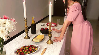 Bg - Tied Handjob with Cheese - Food Play Fetish 4K