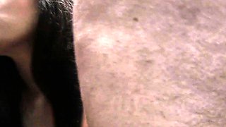 Mexicana blowjob with her big boobs